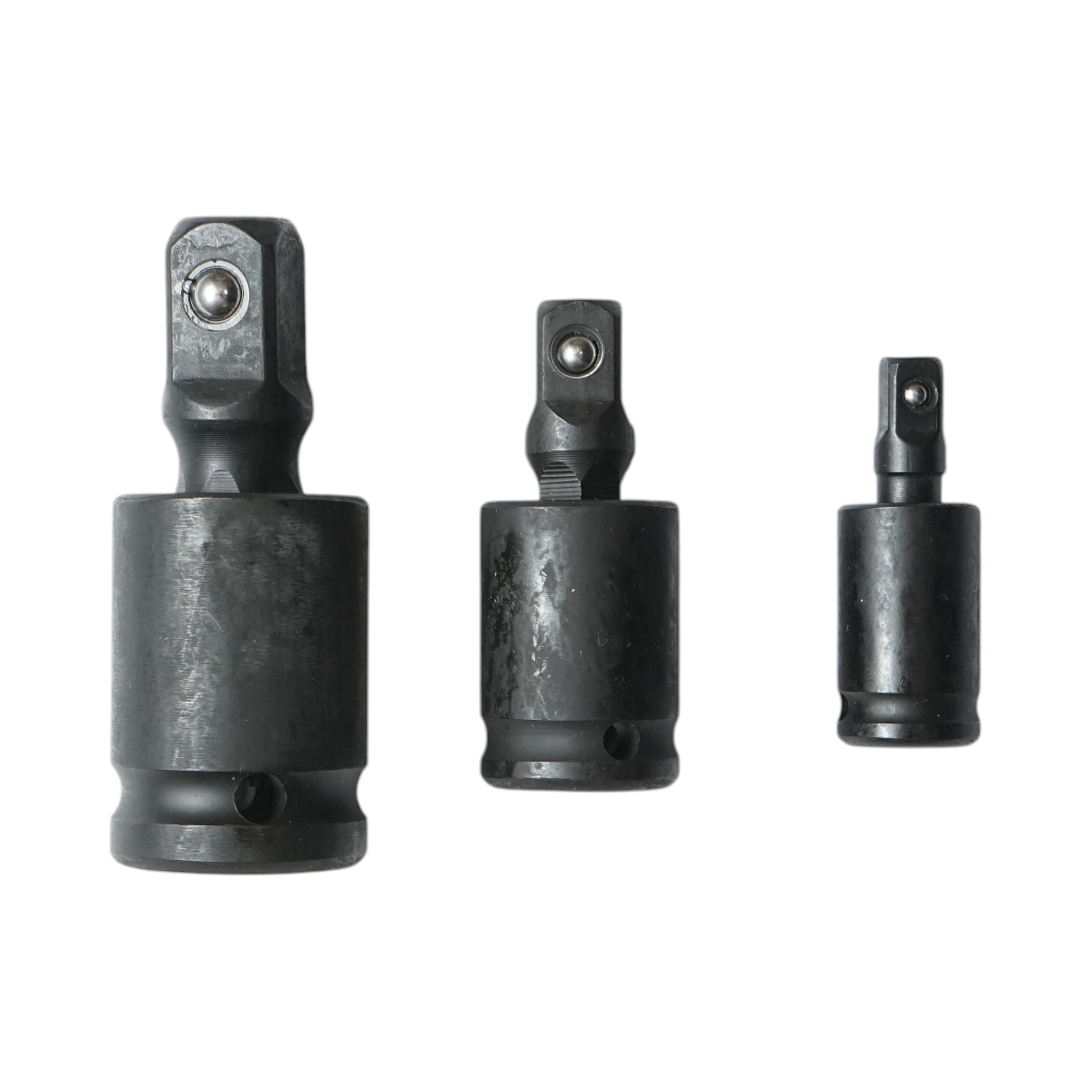 Set 3 adaptoare de impact cu articulatie cardanica patrat 1/2, 3/8, 1/4 inch Cr-Mo Breckner Germany – imagine 3