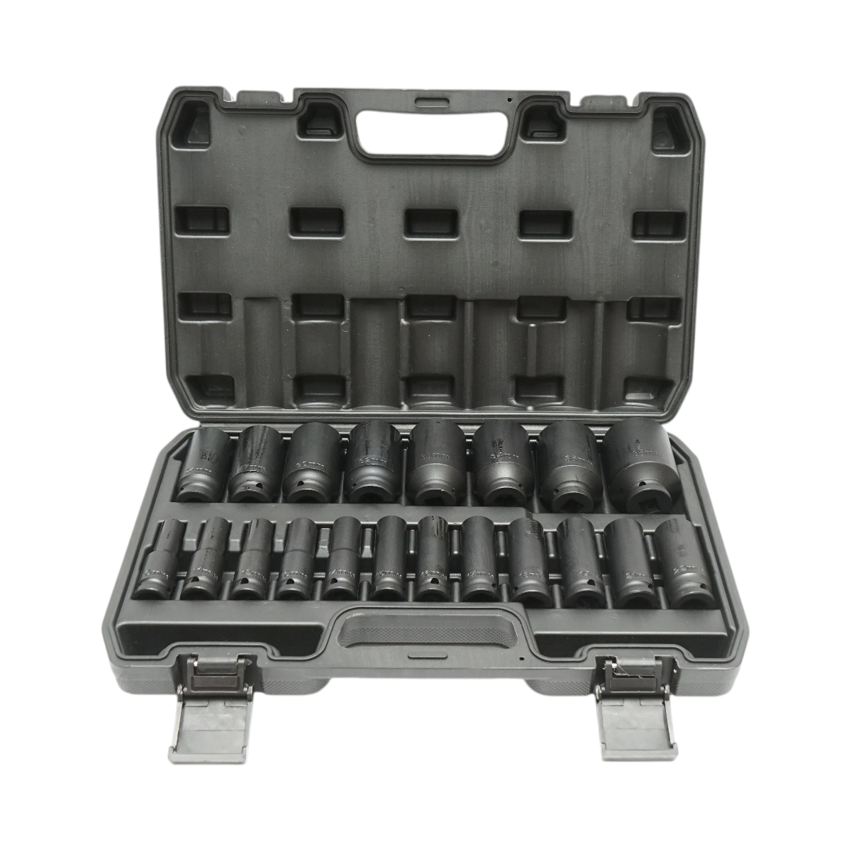 Trusa chei tubulare de impact lungi 10-38mm, 78mm, patrat 1/2 inch Cr-Mo 20 piese Breckner Germany