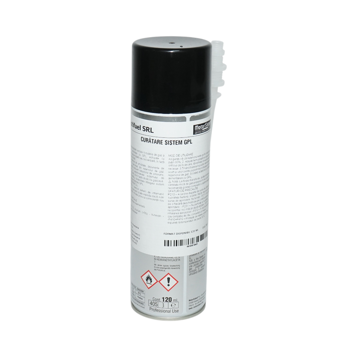 Aditiv GPL curatare electrovalve si sistem alimentare cu lubrifiant 120ml MotorSistem – imagine 2