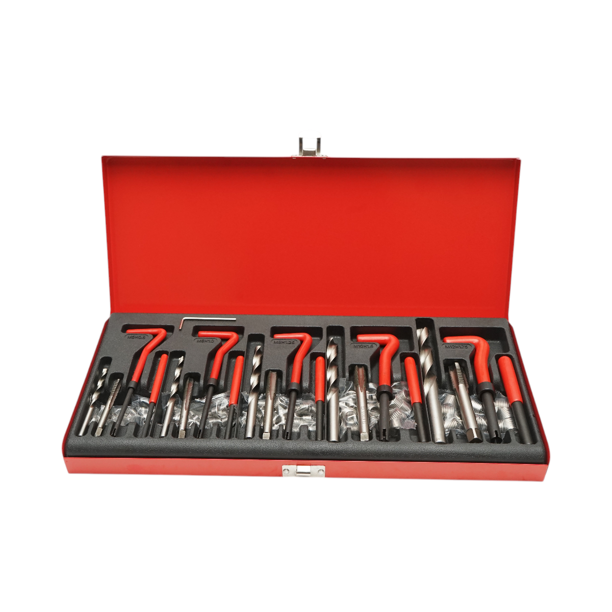 Trusa reparat filete M5, M6, M8, M10, M12 131 piese
