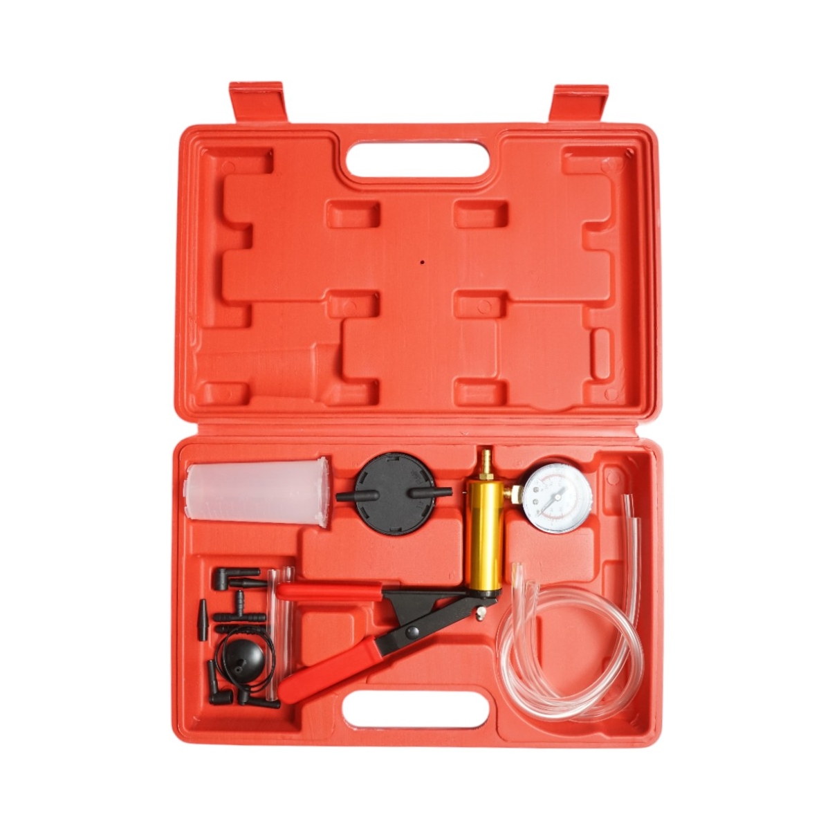 Trusa pompa tester presiune si vacuum pentru aerisire frane, testare ABS, EGR, AC si sistem incalzire auto – imagine 2