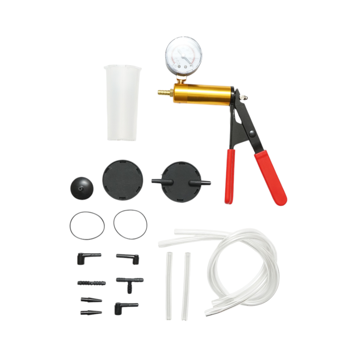 Trusa pompa tester presiune si vacuum pentru aerisire frane, testare ABS, EGR, AC si sistem incalzire auto – imagine 4