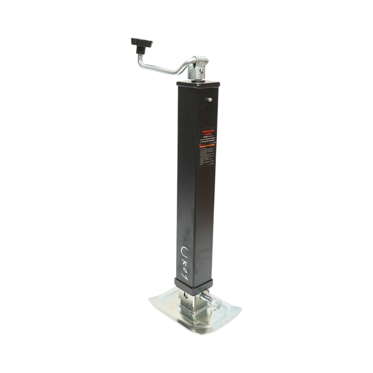 Picior de sprijin remorca reglabil cu manivela 56cm, fixare laterala, sarcina maxima 3175kg