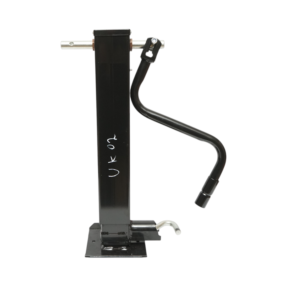 Picior de sprijin remorca reglabil cu manivela 71cm, fixare laterala, sarcina maxima 5443kg – imagine 3