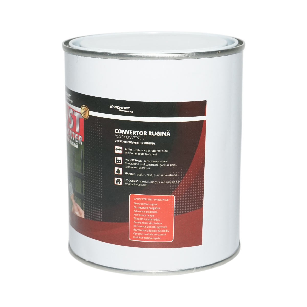 Convertor rugina solutie neutralizare si indepartare rugina 750g Breckner Germany – imagine 4