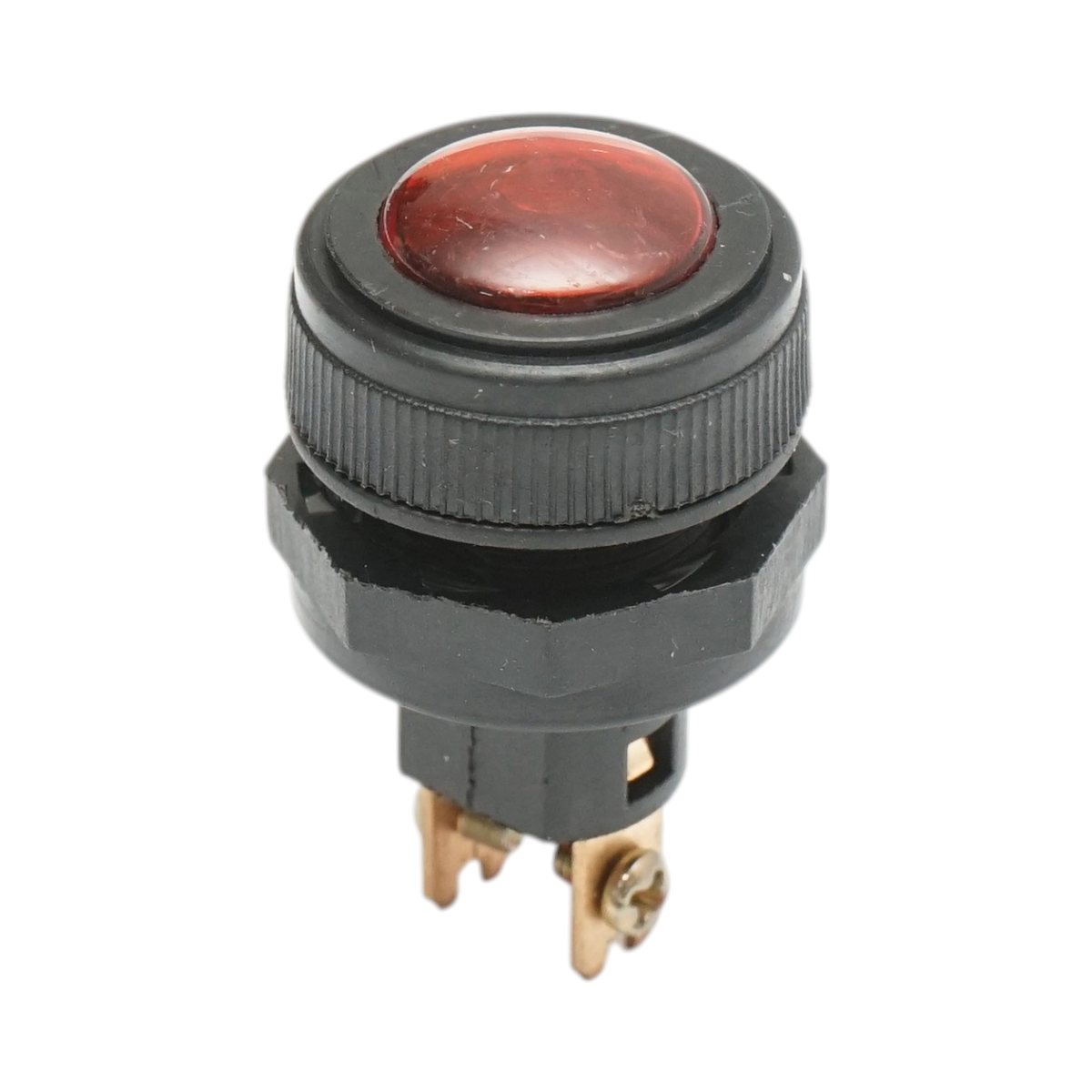 Indicator luminos rosu 12V/10A–24V/5A cu 2 pini universal