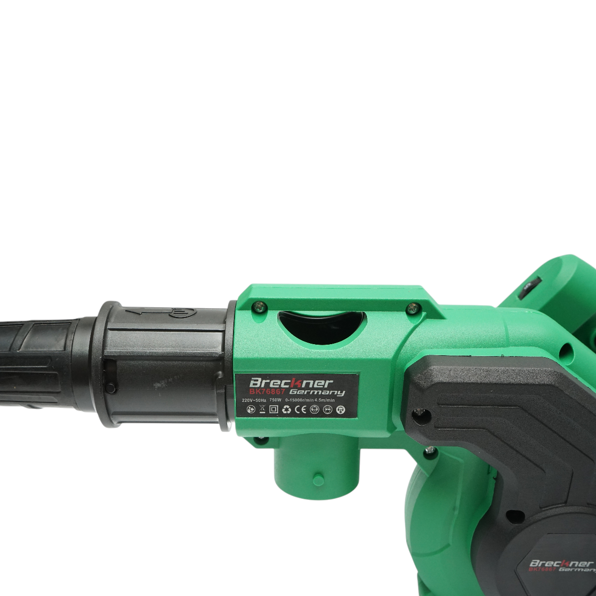 Suflanta aer si aspirator de gradina 750W, 220V, debit aer 4.5 m3/min, turatie 15000rpm Breckner Germany – imagine 8
