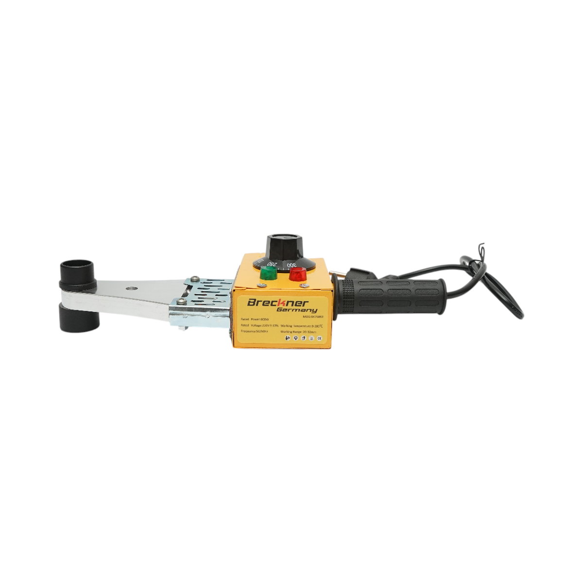 Trusa masina sudat tevi PPR 600W cu termostat analogic 0-300°C, 4 bacuri 20-32mm Breckner Germany – imagine 7