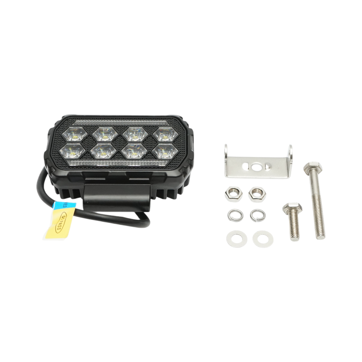 Proiector dreptunghiular LED cu DRL 9-36V, 28W alb-galben, carcasa aluminiu 112x75x45mm IP68 Breckner Germany – imagine 2