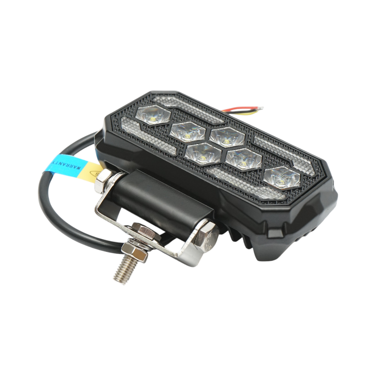 Proiector dreptunghiular LED cu DRL 9-36V, 25W alb-galben, carcasa aluminiu 120x65x35mm IP68 Breckner Germany – imagine 4
