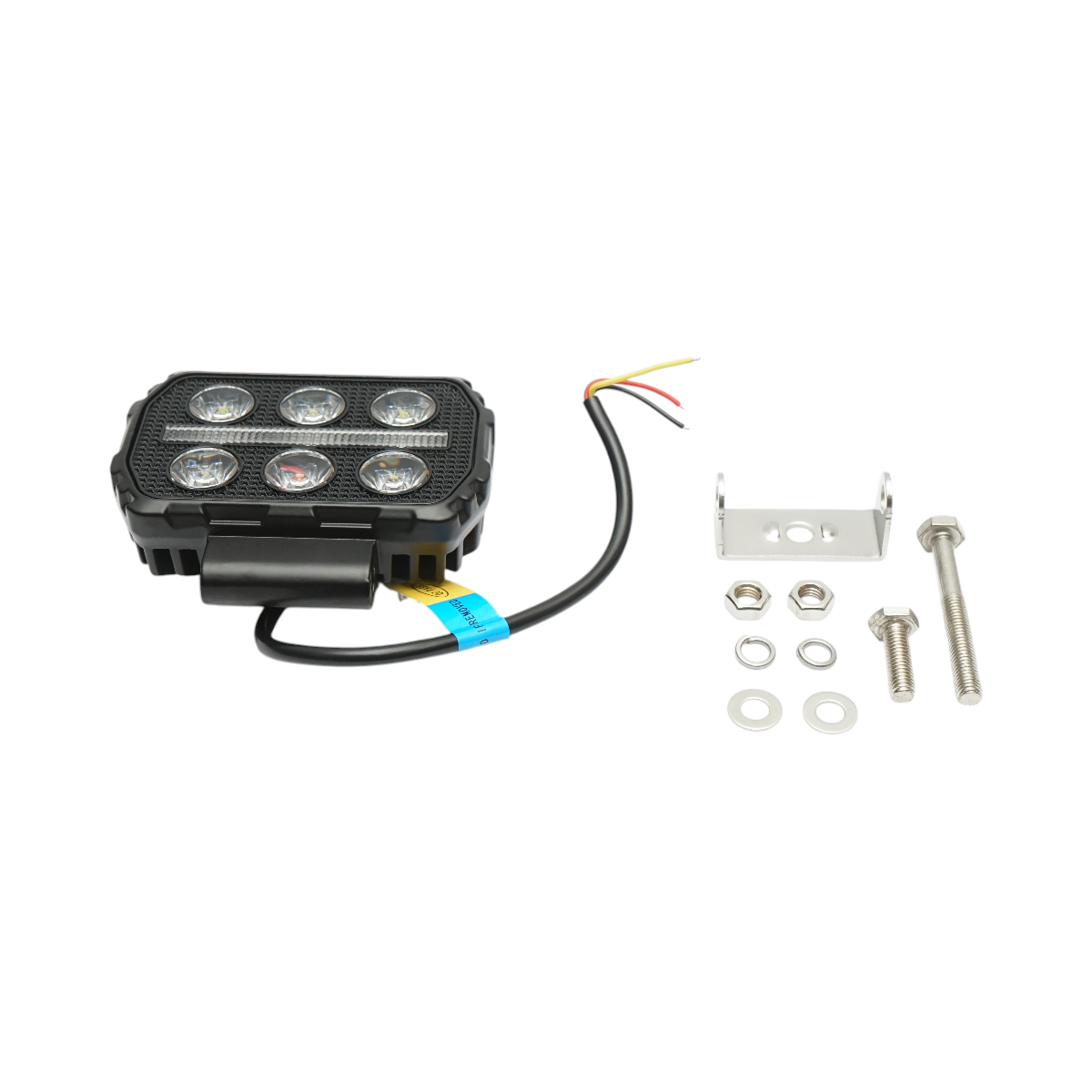 Proiector dreptunghiular LED cu DRL 9-36V, 28W alb-galben, carcasa aluminiu 112x75x45mm IP68 Breckner Germany – imagine 2