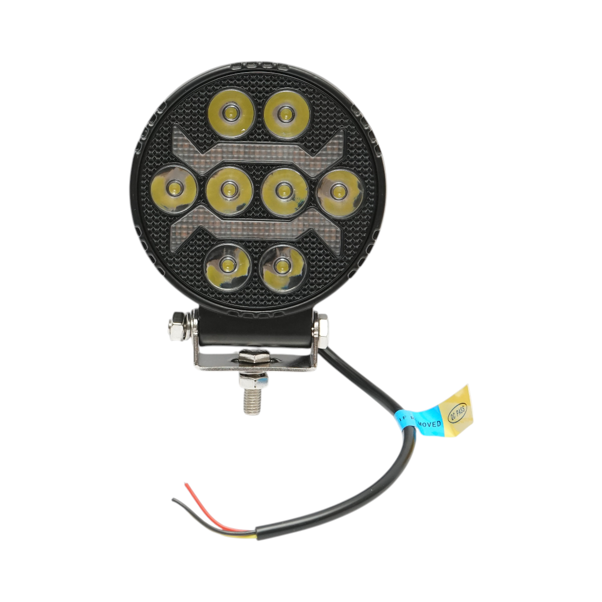 Proiector rotund LED cu DRL 9-36V, 19W alb-galben, carcasa aluminiu 108x108x38mm IP68 Breckner Germany