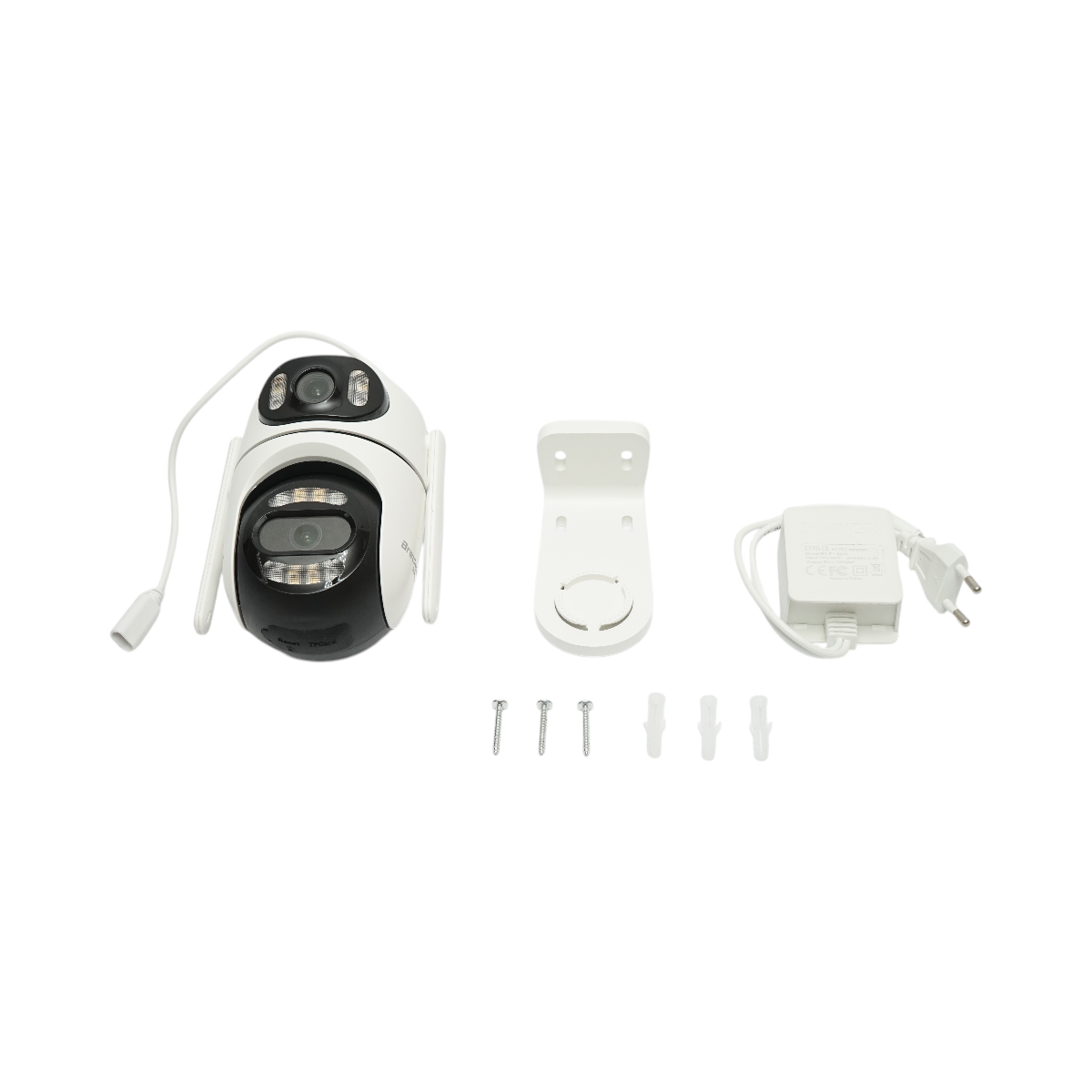 Camera de supraveghere lentila duala 4MP, P2P WIFI 2.4GHz, PTZ 360 grade, sirena, detectie umana AI si aplicatie iCSee – imagine 3