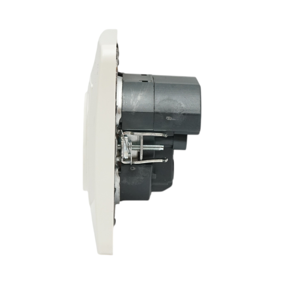 Priza schuko alba incastrata 220V, 16A, 2xUSB 5V 2.1A, PC 80x80mm – imagine 5