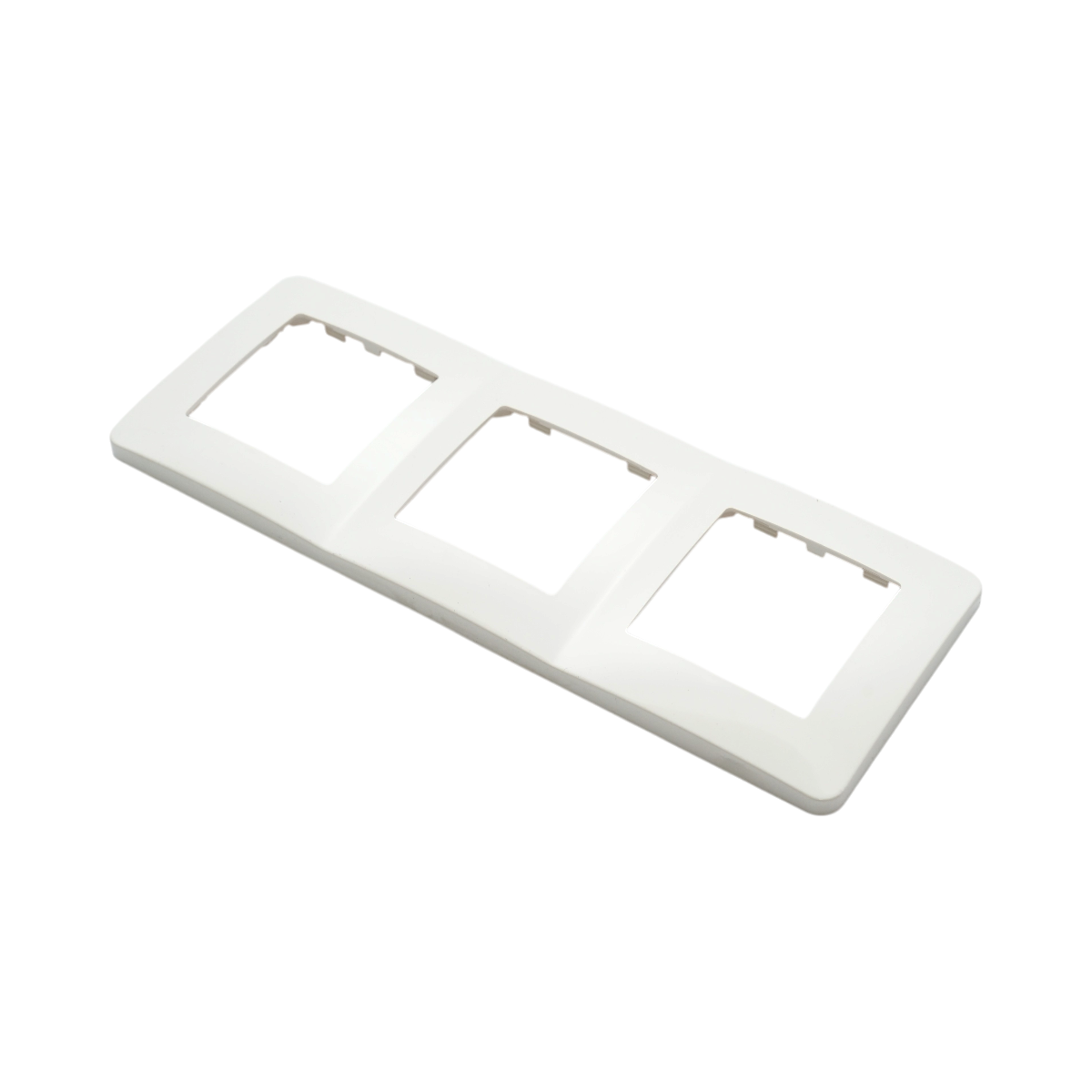 Rama tripla alba PC priza si intrerupator 225x83mm – imagine 4