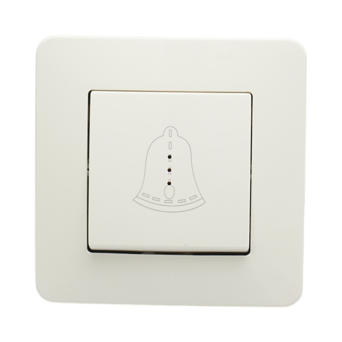 Intrerupator sonerie LED cu revenire alb incastrat 220V, 10AX, PC 80x80mm – imagine 2