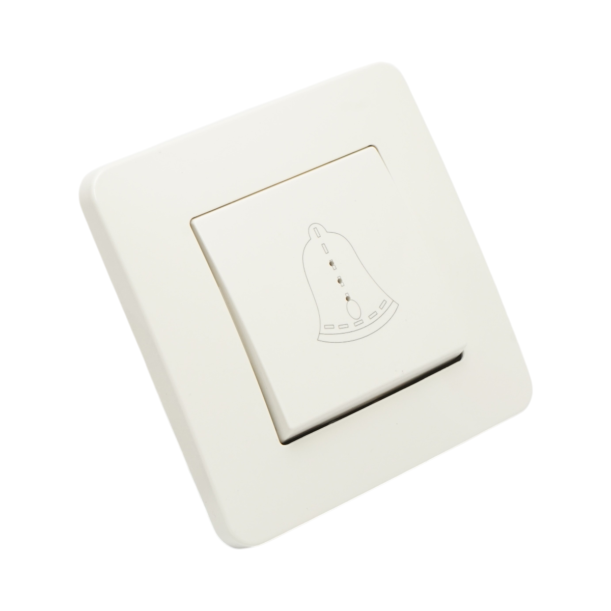 Intrerupator sonerie LED cu revenire alb incastrat 220V, 10AX, PC 80x80mm – imagine 4