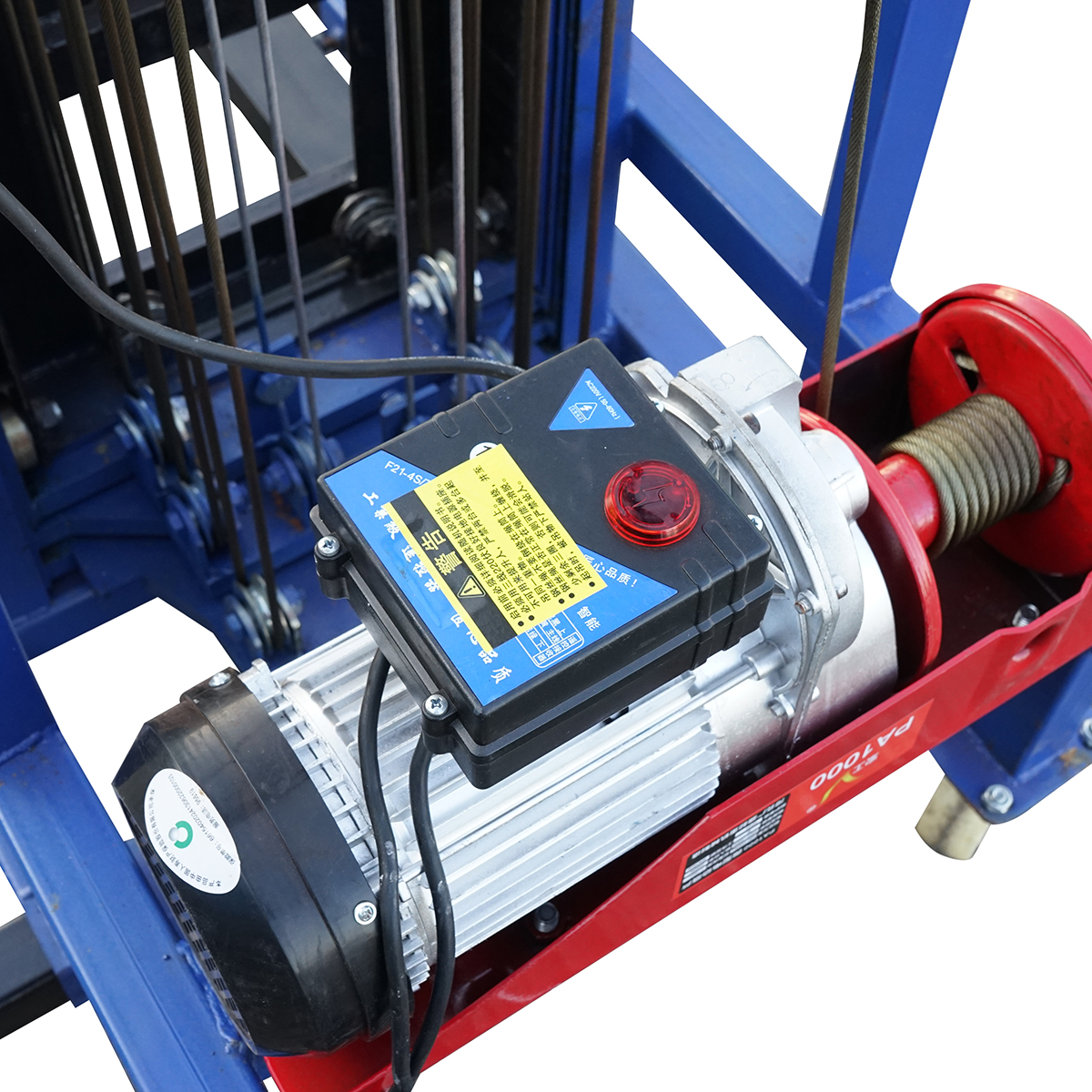 Lift electric materiale constructii 300kg, inaltime maxima 5m cu telecomanda – imagine 14