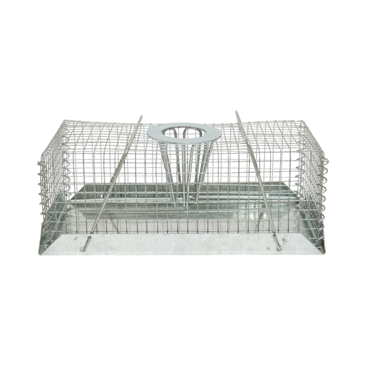 Capcana animale metalica tip cusca pentru soareci si rozatoare 18.5x10x7cm