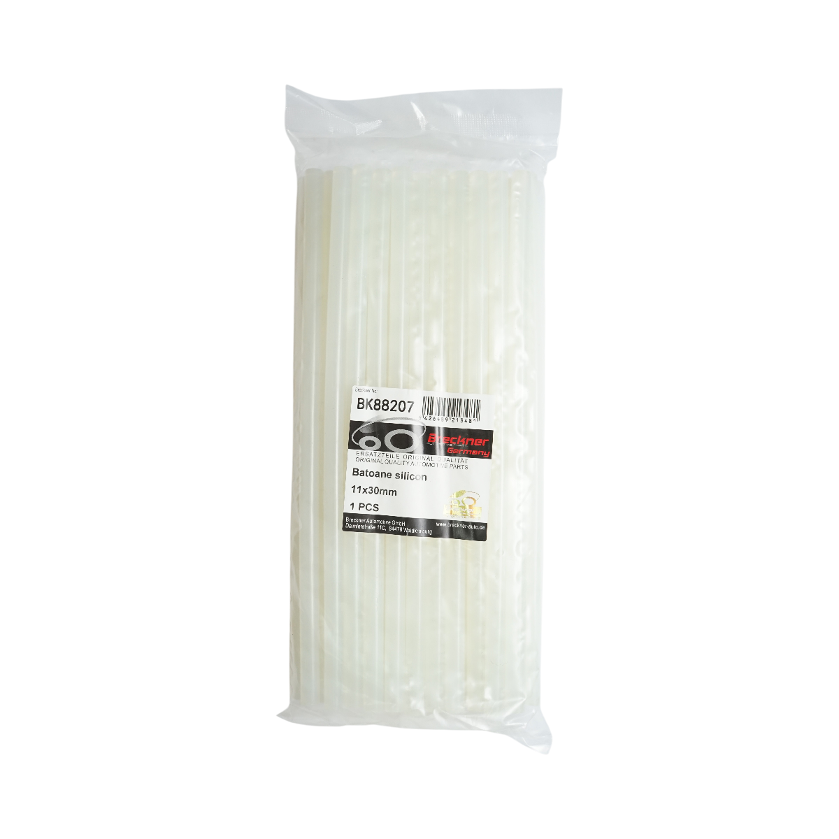 Set 35 batoane silicon transparente 11x300mm pentru pistol de lipit la cald Breckner Germany