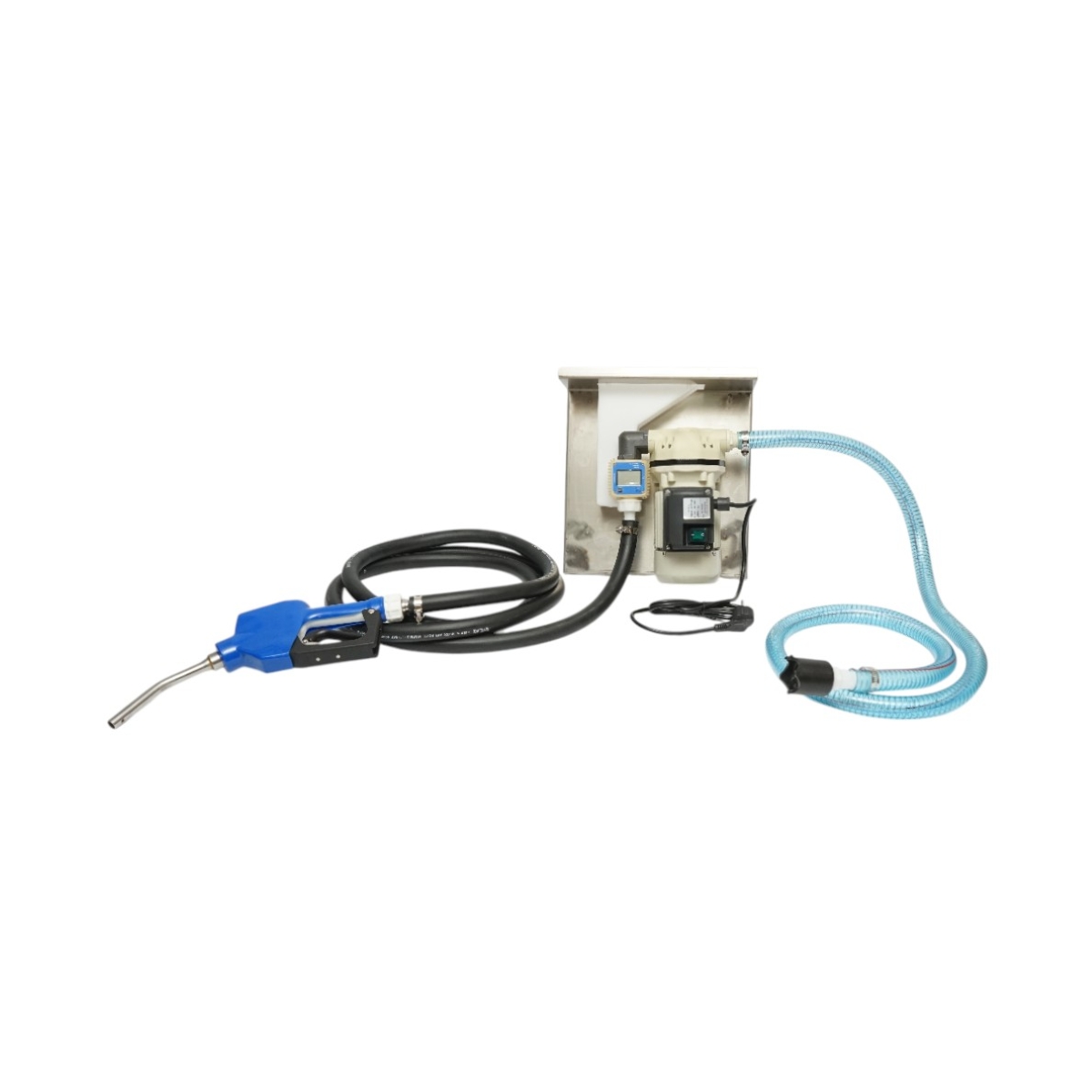 Kit pompa transfer solutie uree 220V, 400W, debit 40L/min, contor digital, furtun transfer 4m, alimentare 2m si pistol IP55 Breckner Germany