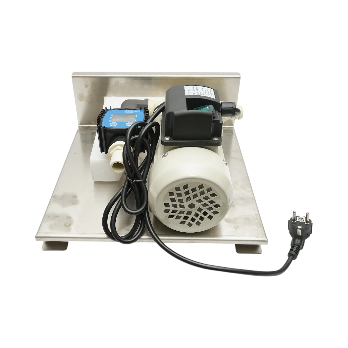 Kit pompa transfer solutie uree 220V, 400W, debit 40L/min, contor digital, furtun transfer 2m, alimentare 4m si pistol IP55 Breckner Germany – imagine 5