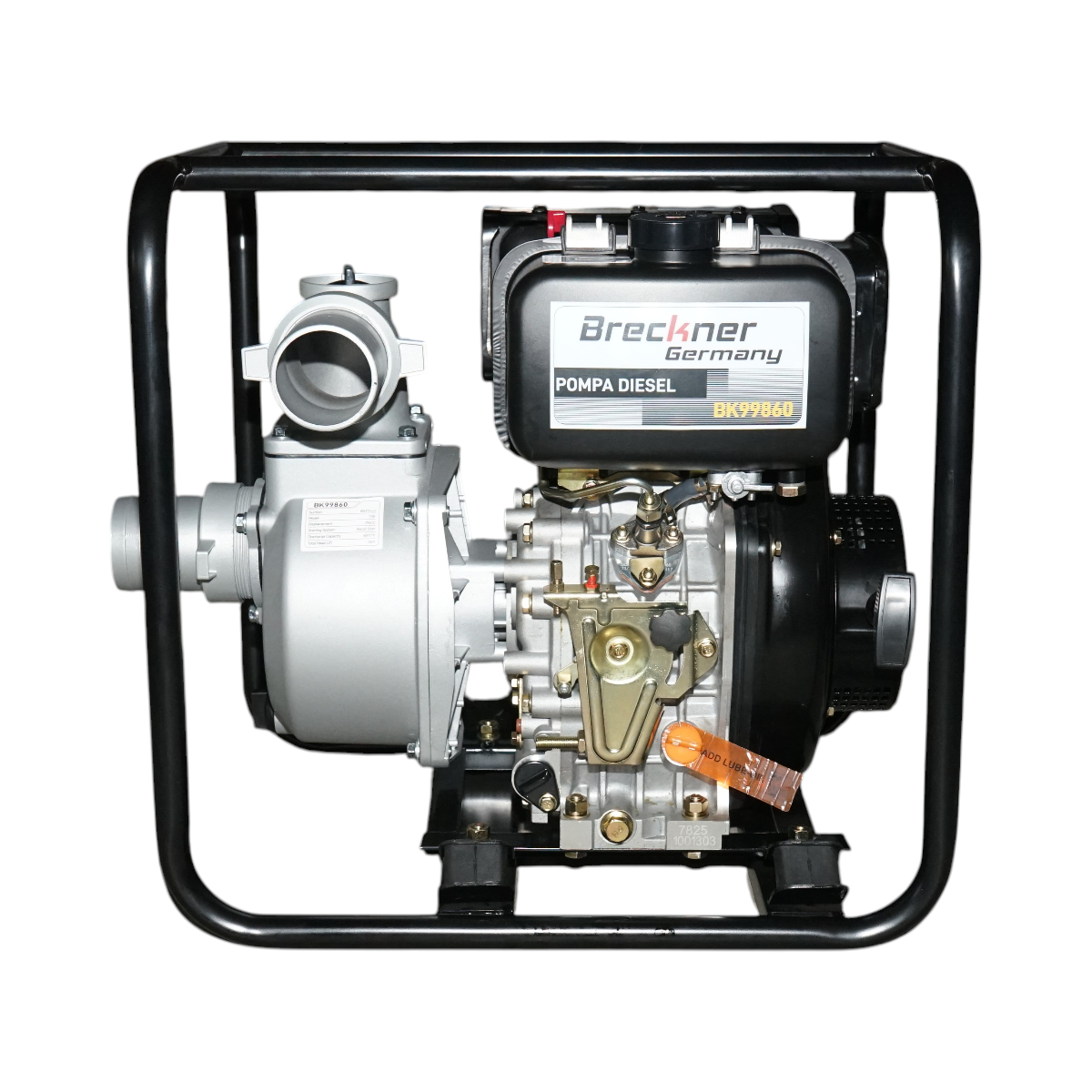 Motopompa diesel 7CP, 3 toli, debit 60m3/h, adancime absorbtie 13m, inaltime refulare 26m Breckner Germany