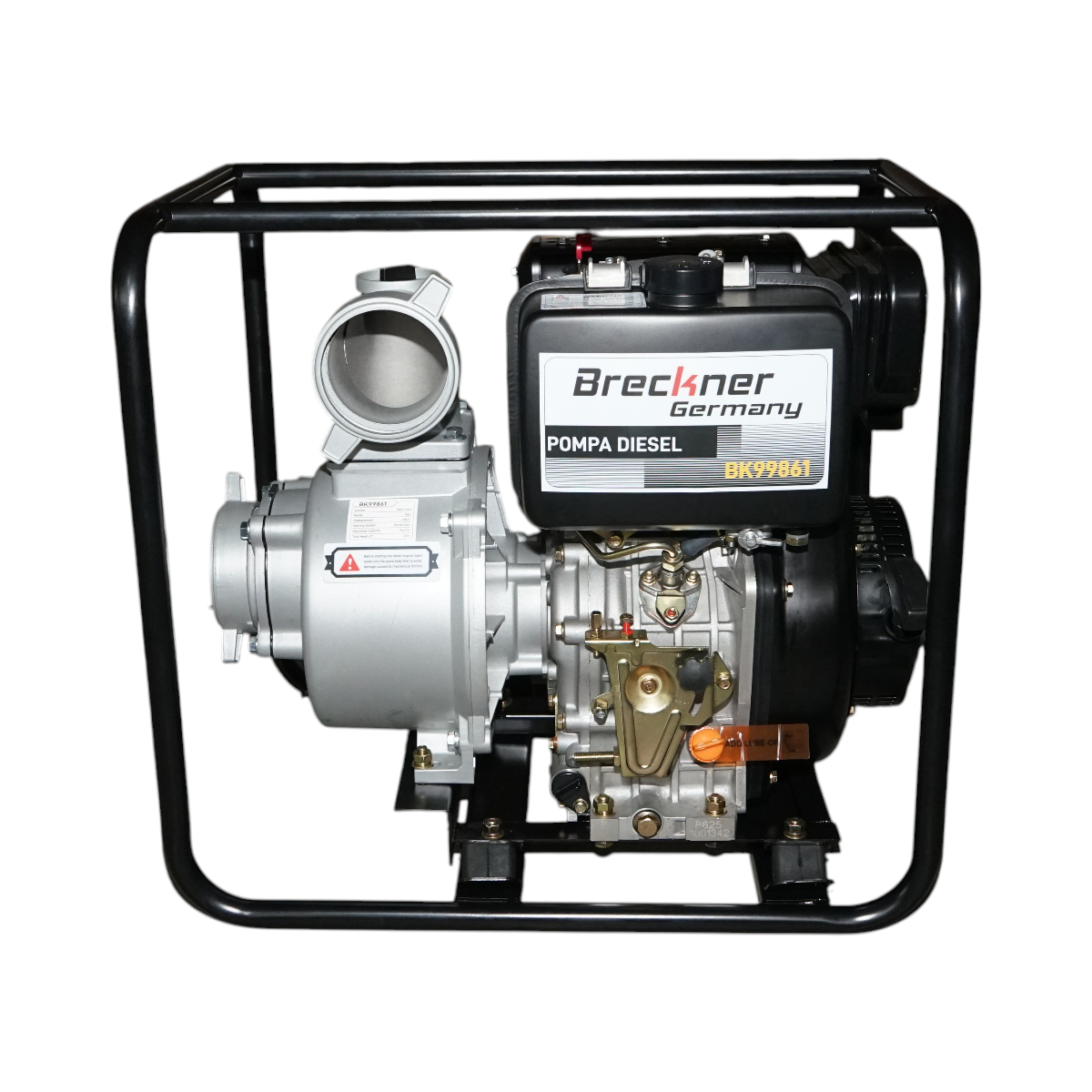 Motopompa diesel 10CP, 4 toli, debit 96m3/h, adancime absorbtie 16m, inaltime refulare 22m Breckner Germany