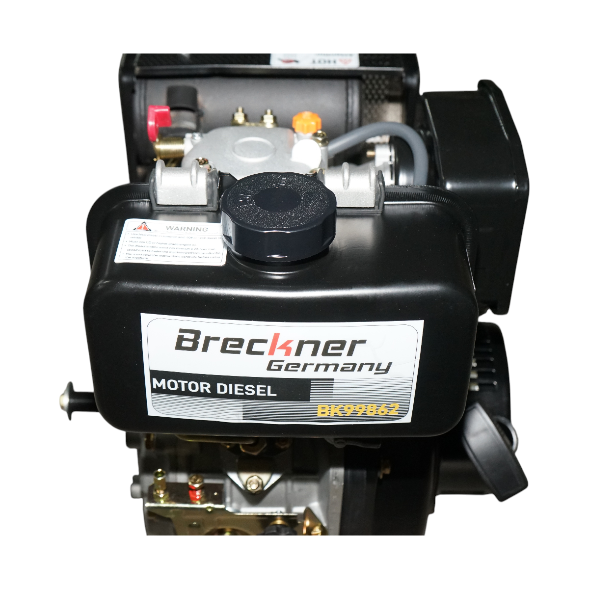 Motor diesel 5CP 173F, 247cc, turatie 3600rpm, ax rotund filetat 19.05mm, pornire sfoara Breckner Germany – imagine 8