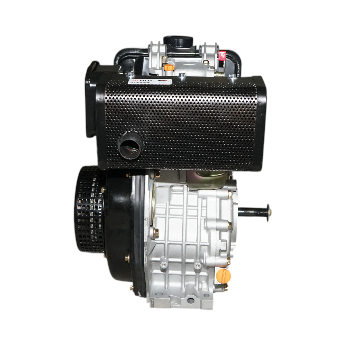 Motor diesel 7CP 178F, 296cc, turatie 3600rpm, ax rotund filetat 19.05mm, pornire sfoara Breckner Germany – imagine 5