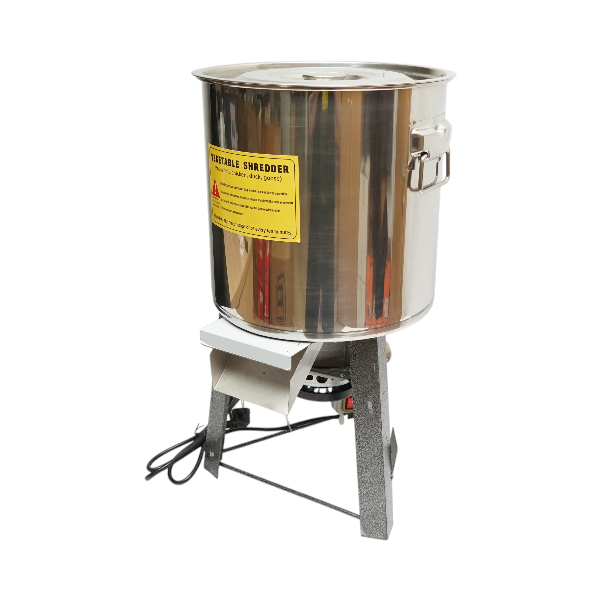 Moara electrica resturi vegetale si nutret 2.2kW, 220V, cuva inox 10L, 4 cutite incluse