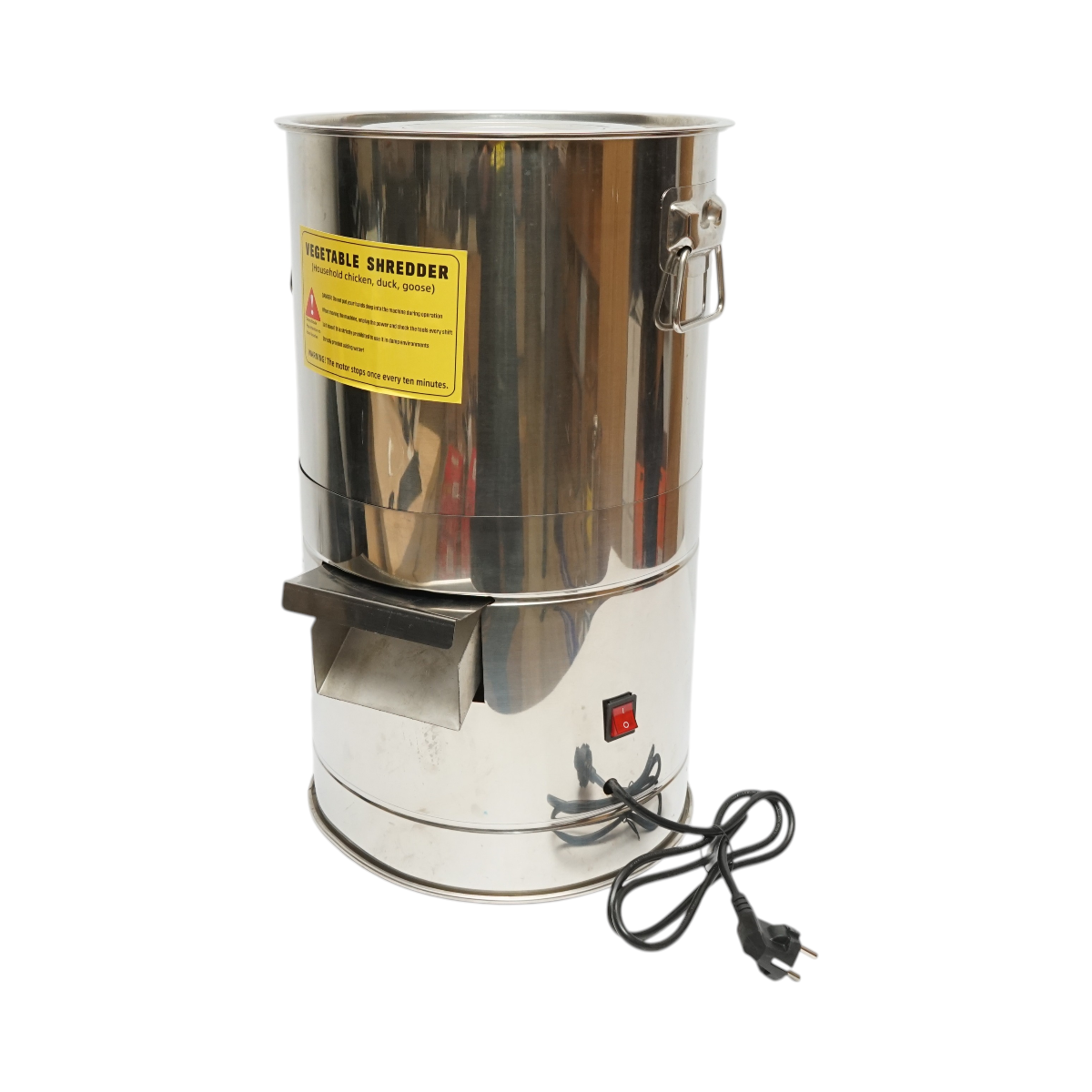 Moara electrica resturi vegetale si nutret 550W, 220V, cuva inox 12L, 4 cutite incluse