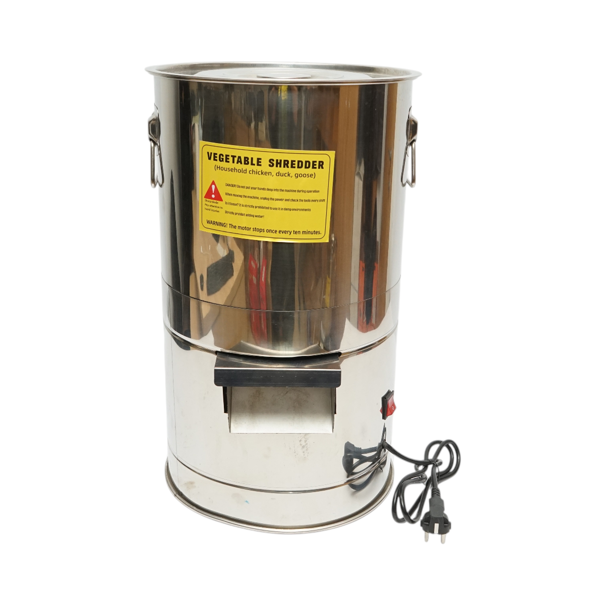 Moara electrica resturi vegetale si nutret 550W, 220V, cuva inox 12L, 4 cutite incluse – imagine 2