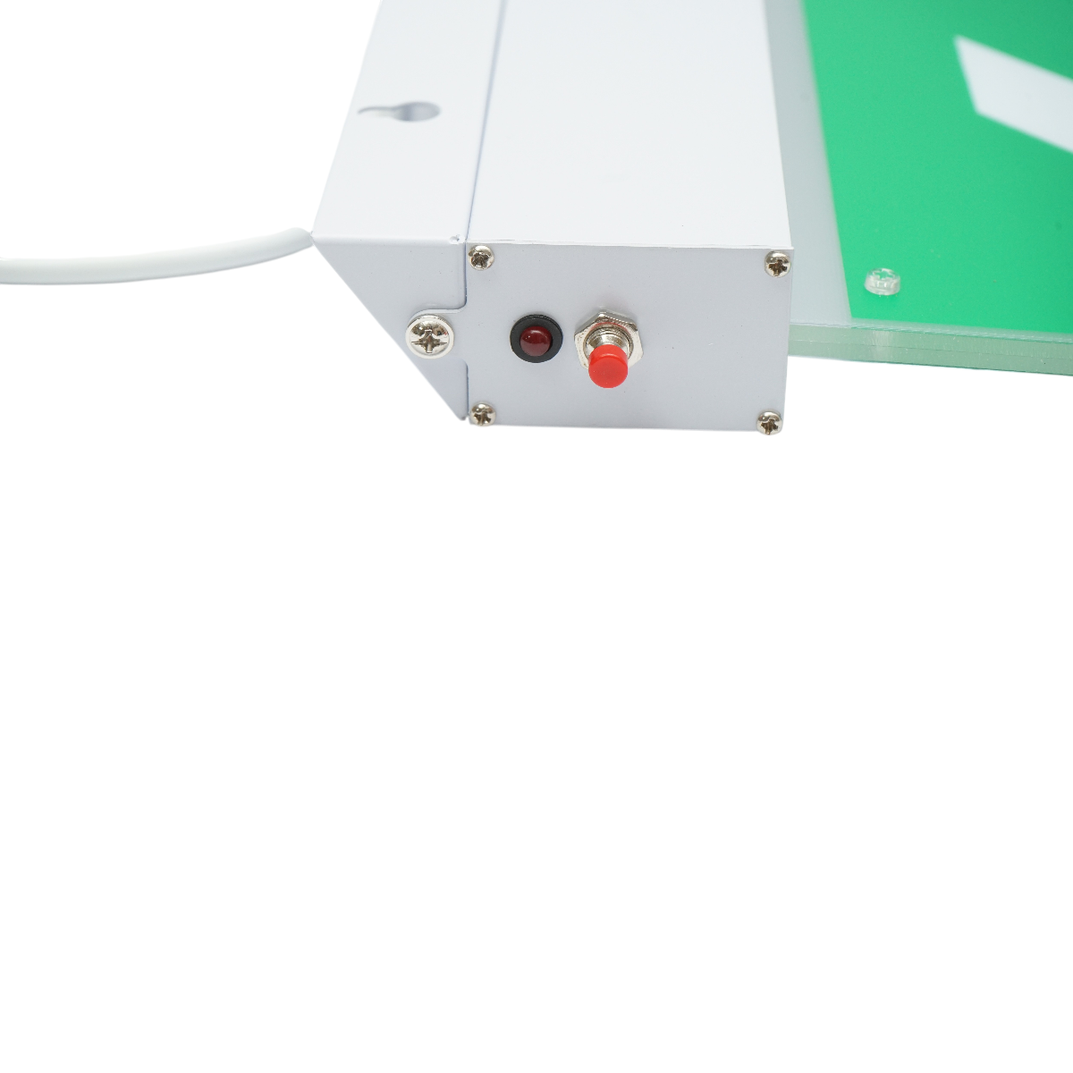 Lampa EXIT LED iesire de urgenta 220V, 3W, baterie Li-ion 1800mAh, montaj aplicat, autonomie 3 ore IP20 – imagine 7
