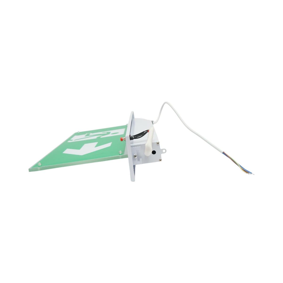 Lampa EXIT LED iesire de urgenta 220V, 3W, baterie Li-ion 1800mAh, montaj incastrat, autonomie 3 ore IP20 – imagine 6