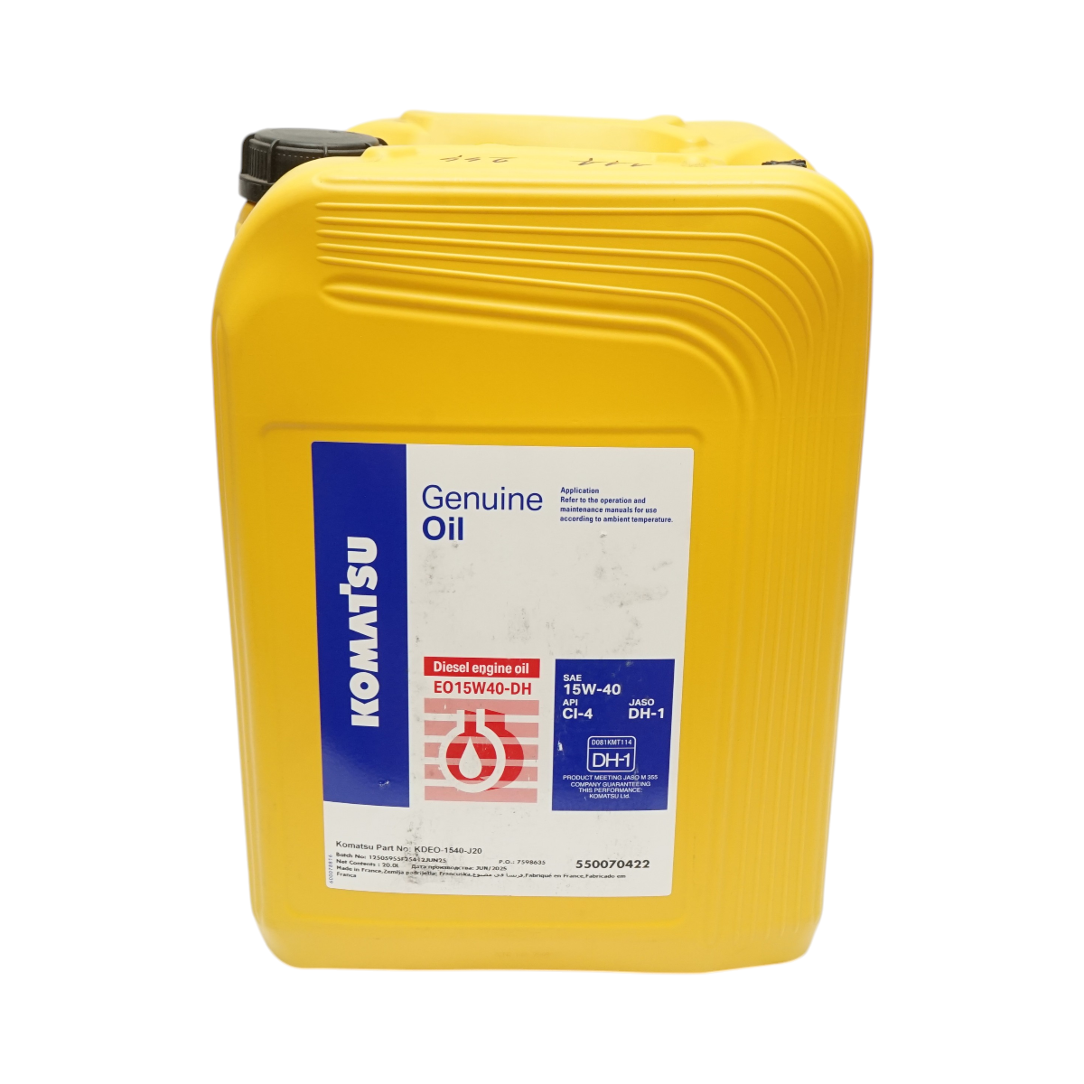 Ulei motor Komatsu Genuine Oil Diesel Engine Oil 15W-40 20L