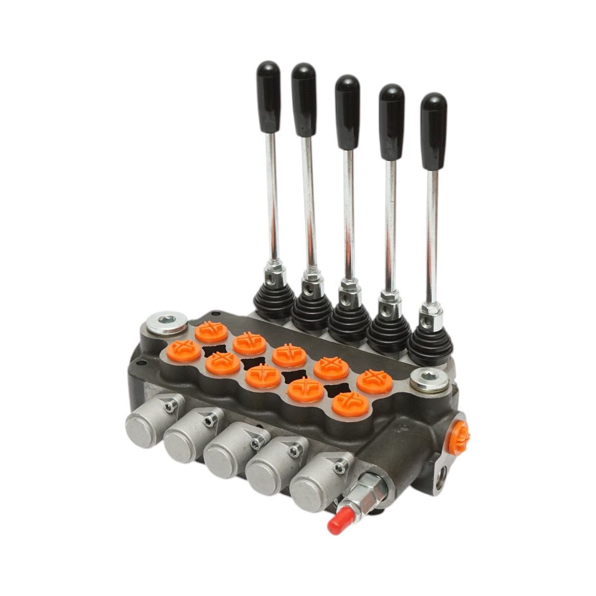 Distribuitor hidraulic 5 manete, debit 80L/min, presiune 200 bar Breckner Germany