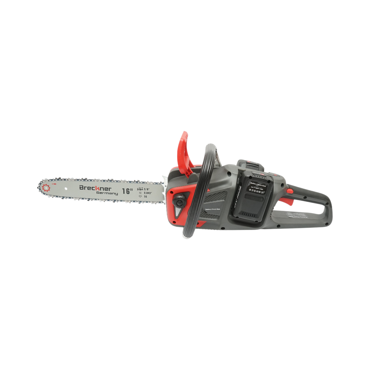 Drujba electrica profesionala cu 2 acumulatori 40V, 4Ah Li-ion, 1200W, motor brushless, lama 16 inch (400mm) Breckner Germany – imagine 3