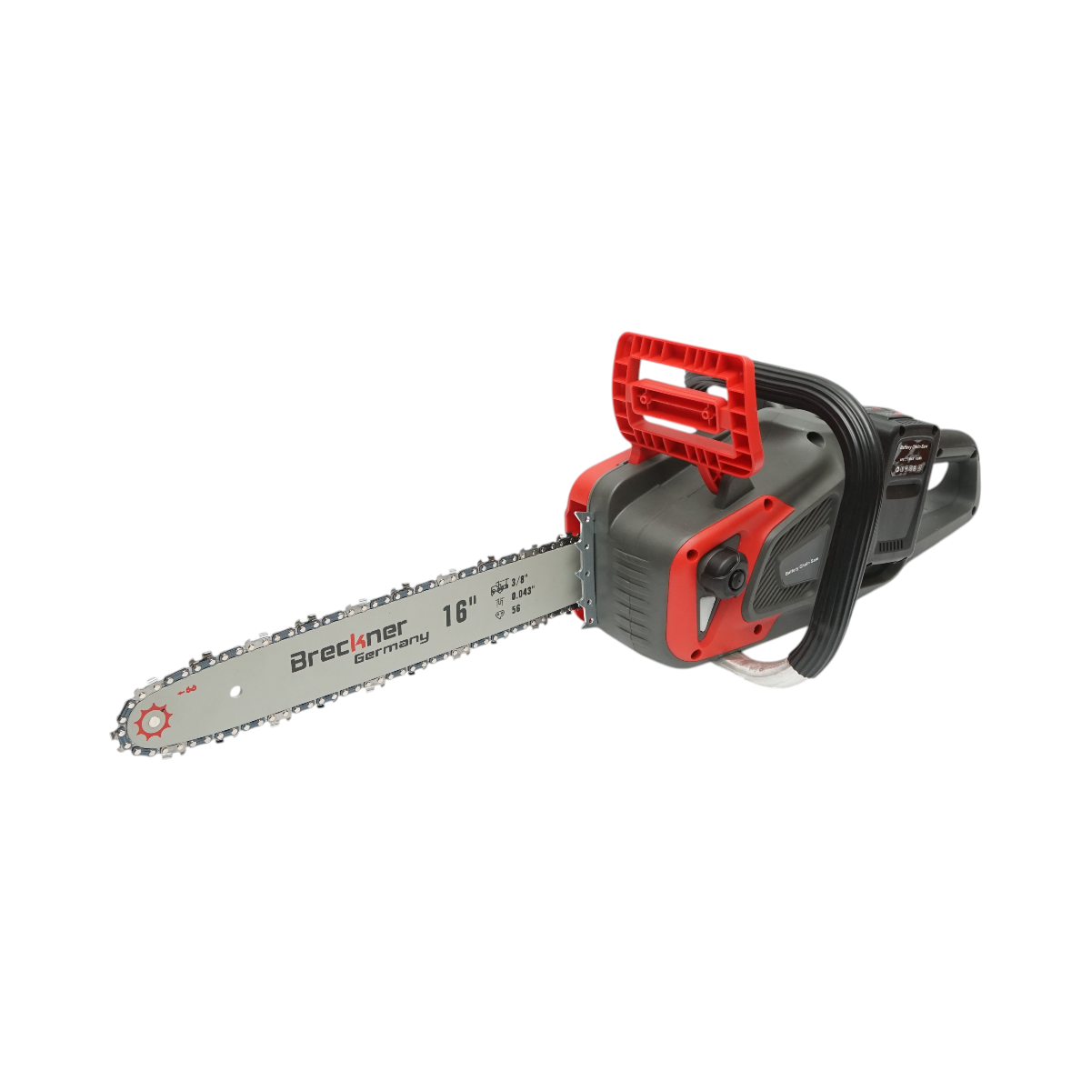 Drujba electrica profesionala cu 2 acumulatori 40V, 4Ah Li-ion, 1200W, motor brushless, lama 16 inch (400mm) Breckner Germany – imagine 5