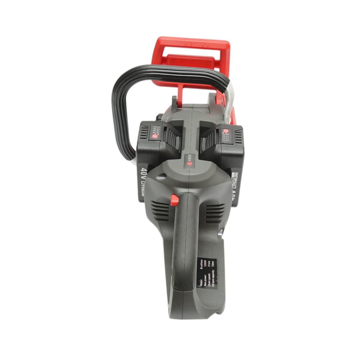 Drujba electrica profesionala cu 2 acumulatori 40V, 4Ah Li-ion, 1200W, motor brushless, lama 16 inch (400mm) Breckner Germany – imagine 8