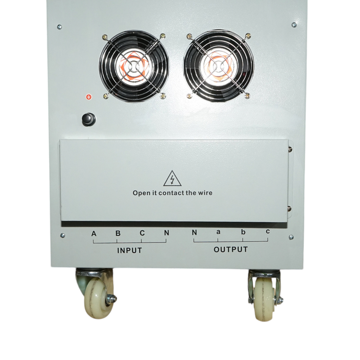 Stabilizator automat de tensiune 100KVA trifazat cu servomotor, bypass, afisaj LCD Breckner Germany – imagine 9