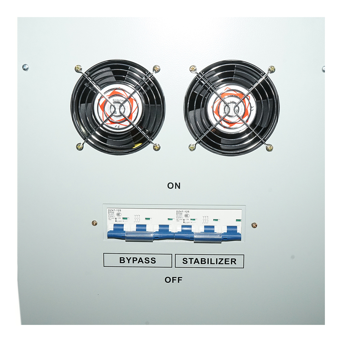 Stabilizator automat de tensiune 60KVA trifazat cu servomotor, bypass, afisaj LCD Breckner Germany – imagine 8