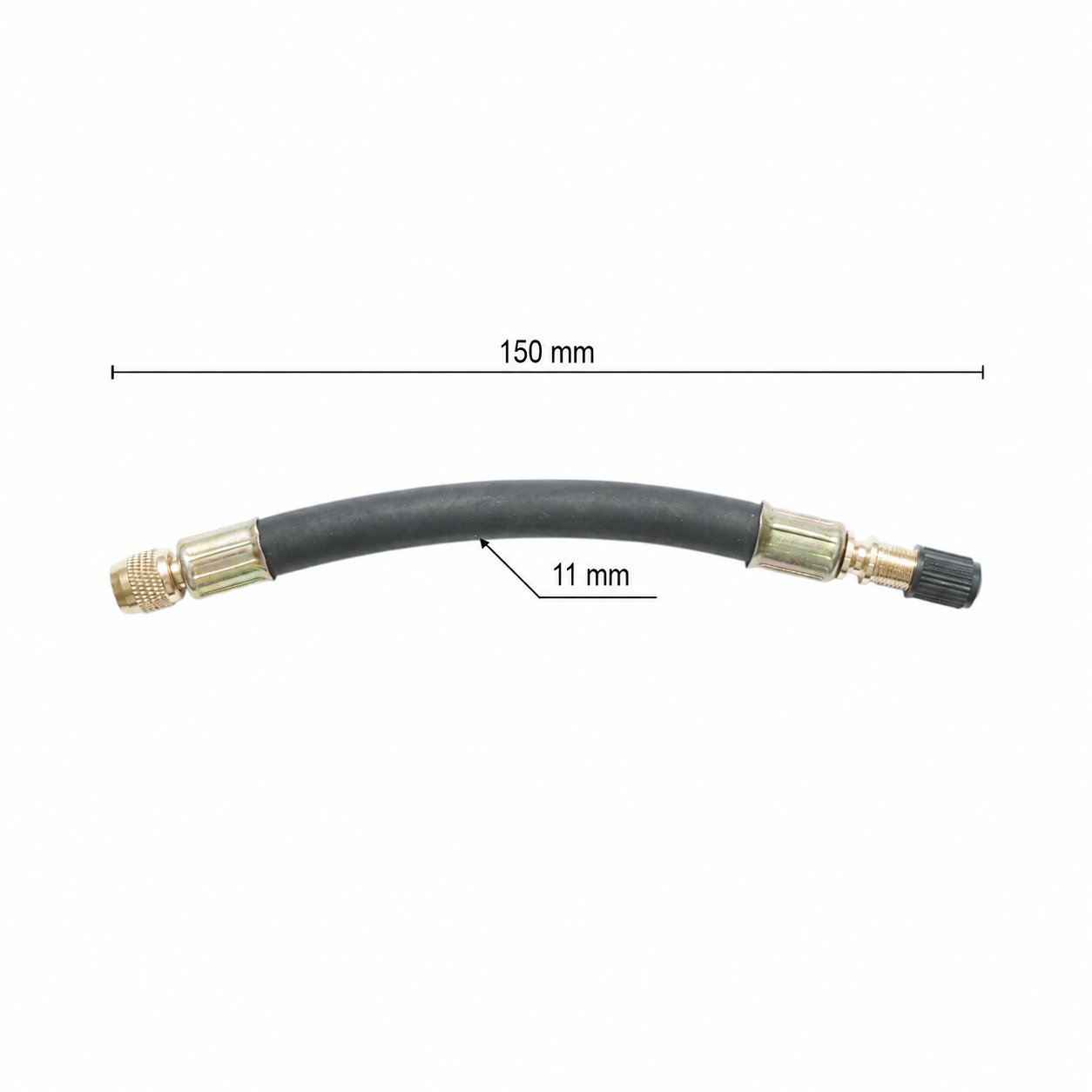 Prelungitor valva roata camion flexibil din cauciuc 150mm
