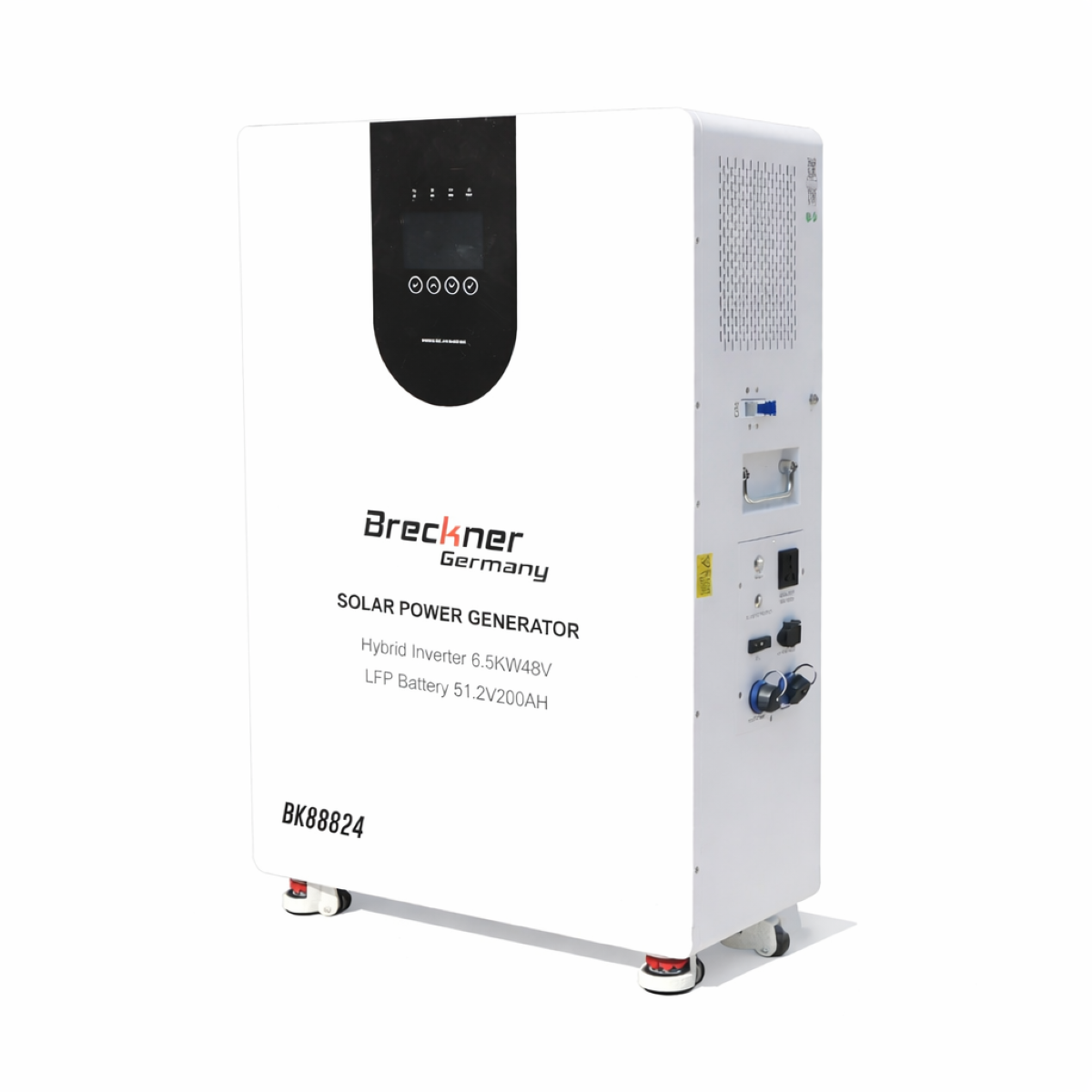 Sistem solar fotovoltaic All-in-One cu invertor hibrid 6.5kW, 48V OFF GRID monofazic, baterie integrata 10kWh LiFePO4 51.2V 200Ah, modul Wi-Fi inclus Breckner Germany