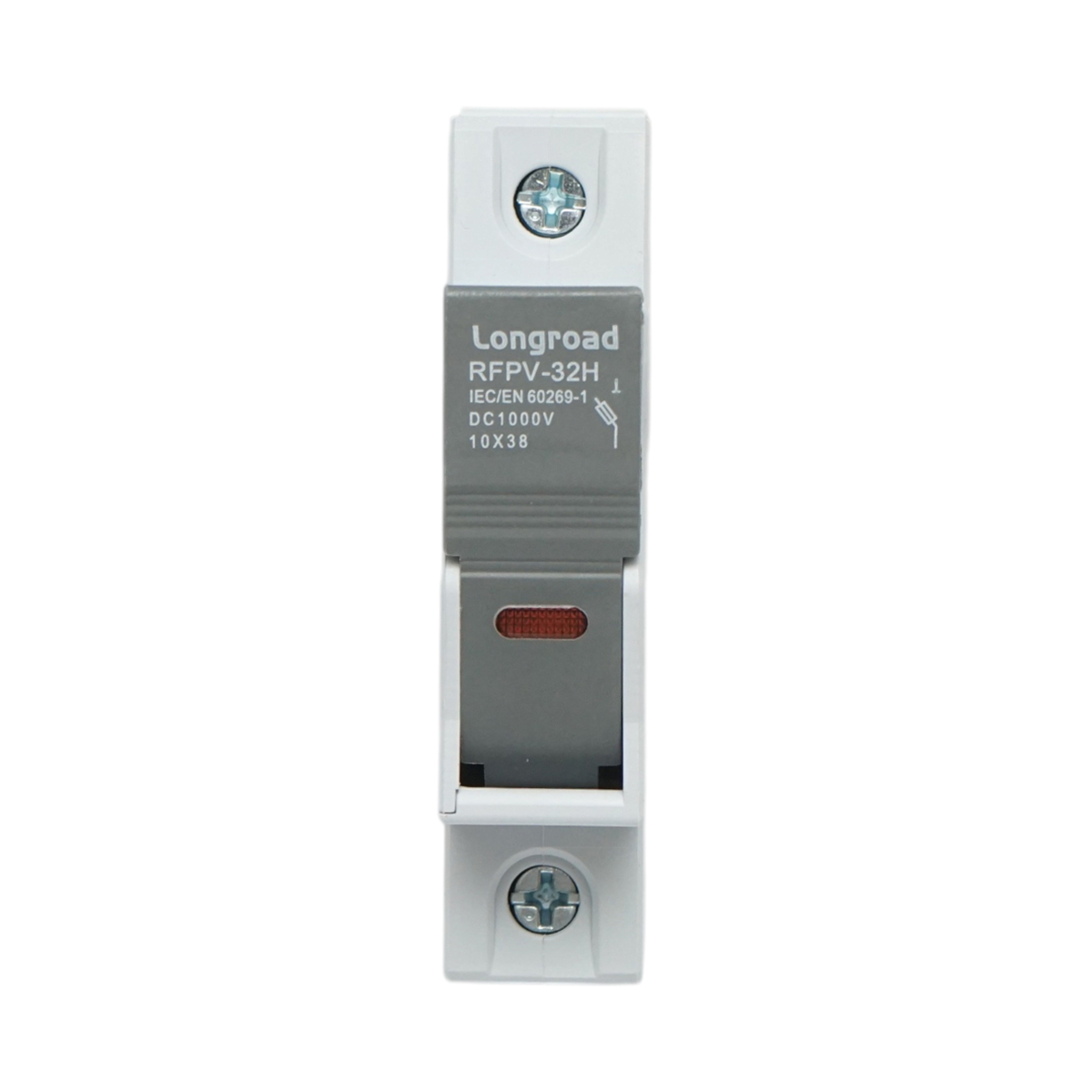 Suport soclu siguranta fuzibila DC fotovoltaic gPV 1P, 1000V, 32A 10x38 RFPV-32H Longroad