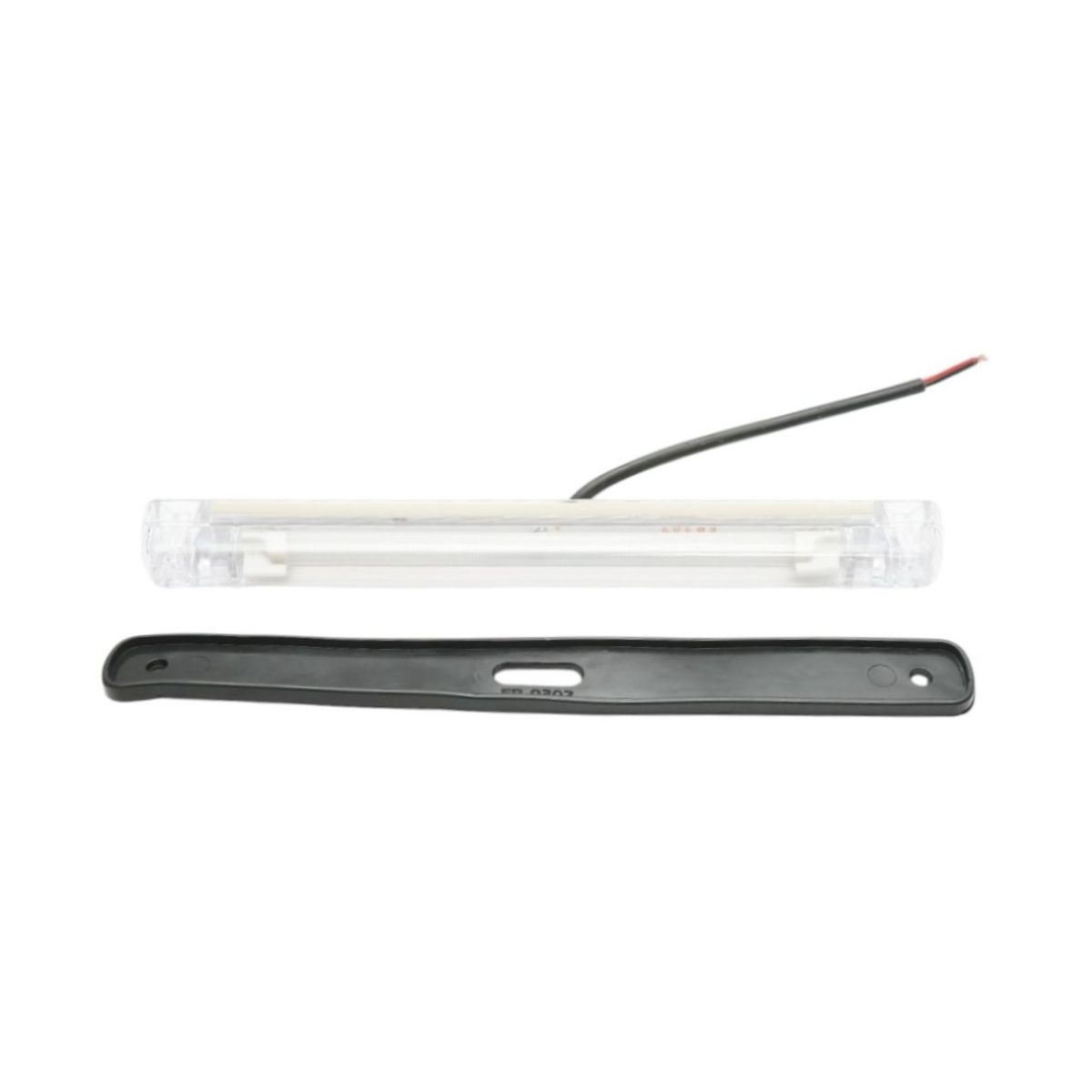 Lampa pozitie cabina camion LED 24V rosie 6 LED-uri 240x26x25mm Breckner Germany – imagine 2