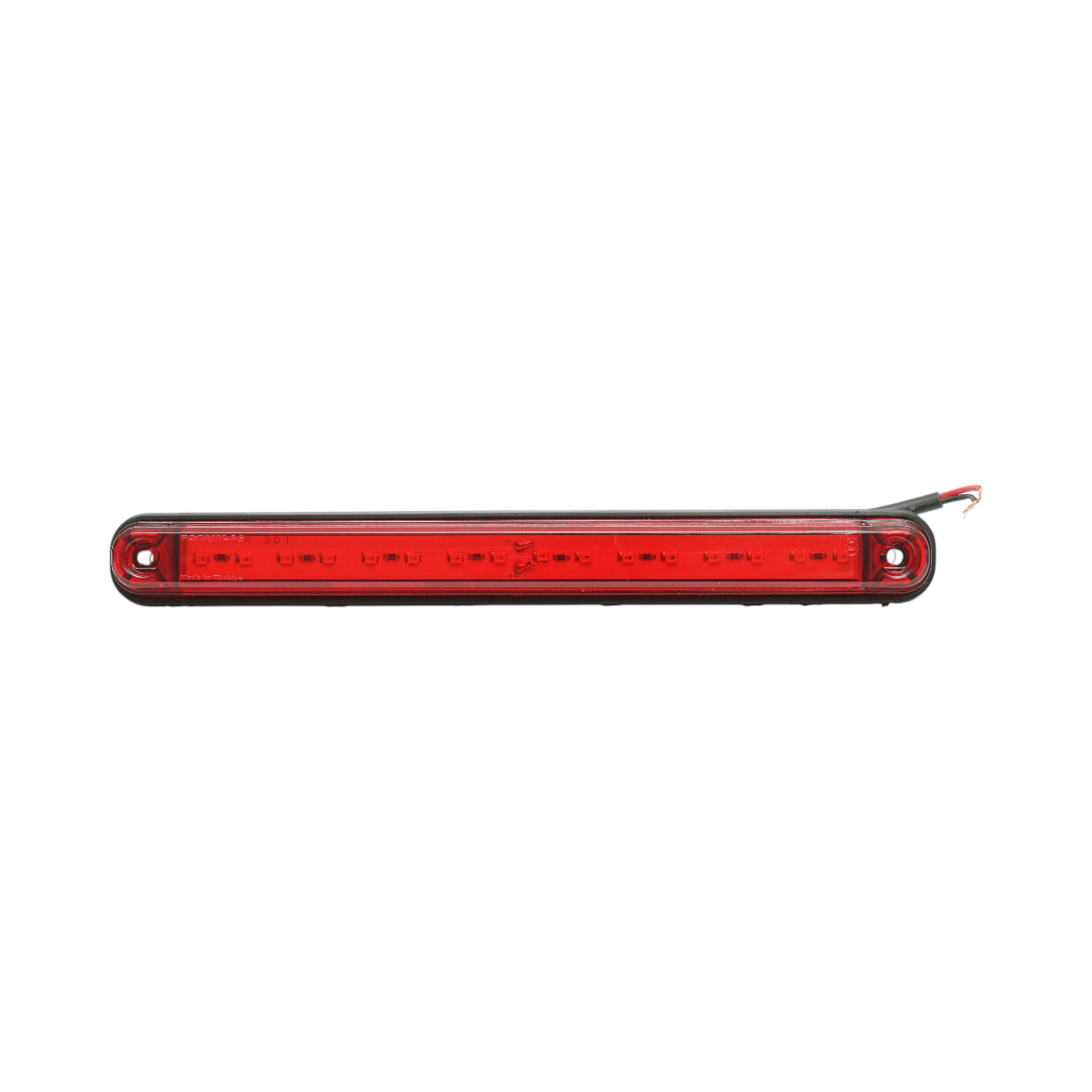 Lampa gabarit laterala LED slim 12-24V rosie 16 LED-uri 235x26.5x21mm Breckner Germany