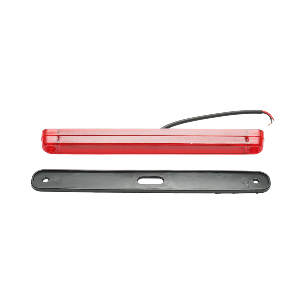Lampa gabarit laterala LED slim 12-24V rosie 16 LED-uri 235x26.5x21mm Breckner Germany – imagine 2