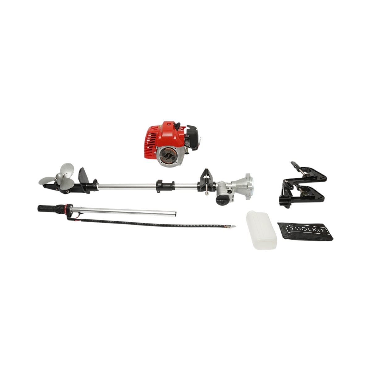 Motor barca pe benzina 2.5CP, 2T 52cc, portabil, turatie 7500rpm, cizma lunga reglabila THOR – imagine 3