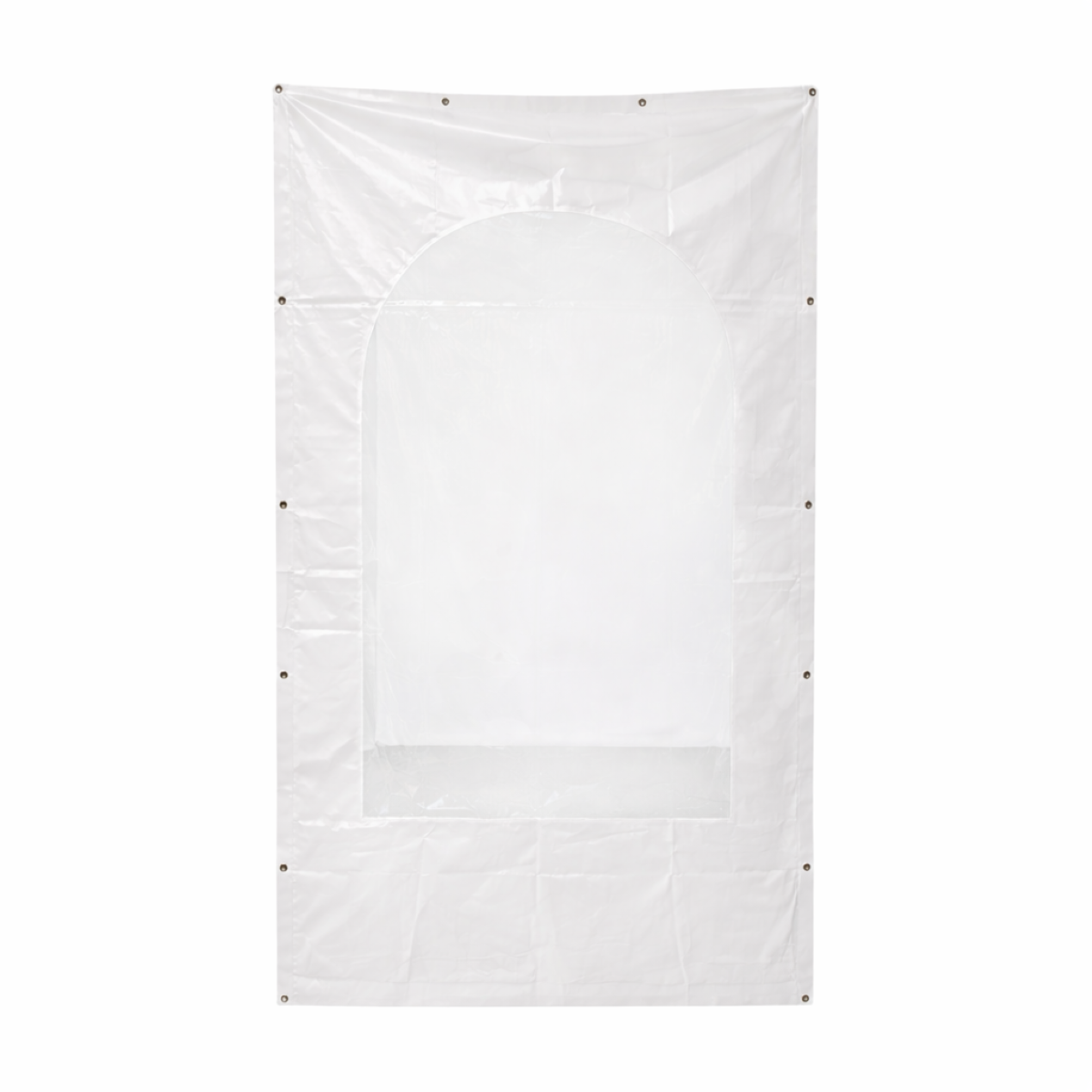 Perete lateral cort hala 2x2.8m alb cu geam transparent LP64